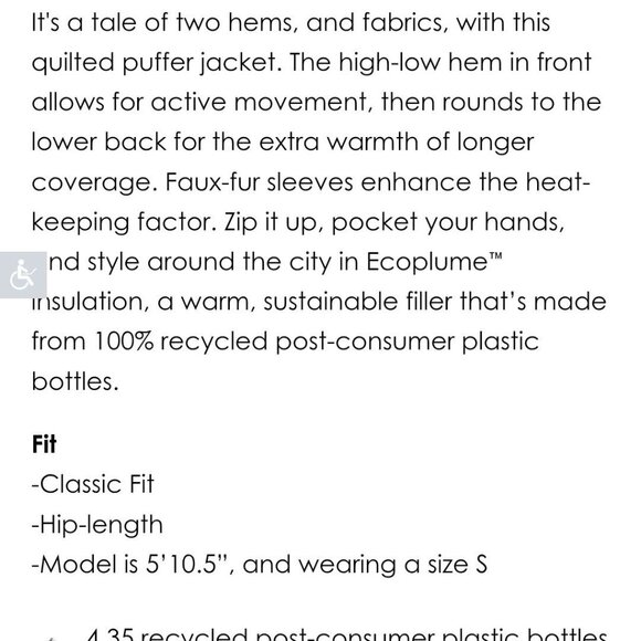 Bernardo NWT Roundabout High Low Puffer Jacket Black Size S - Picture 13 of 13